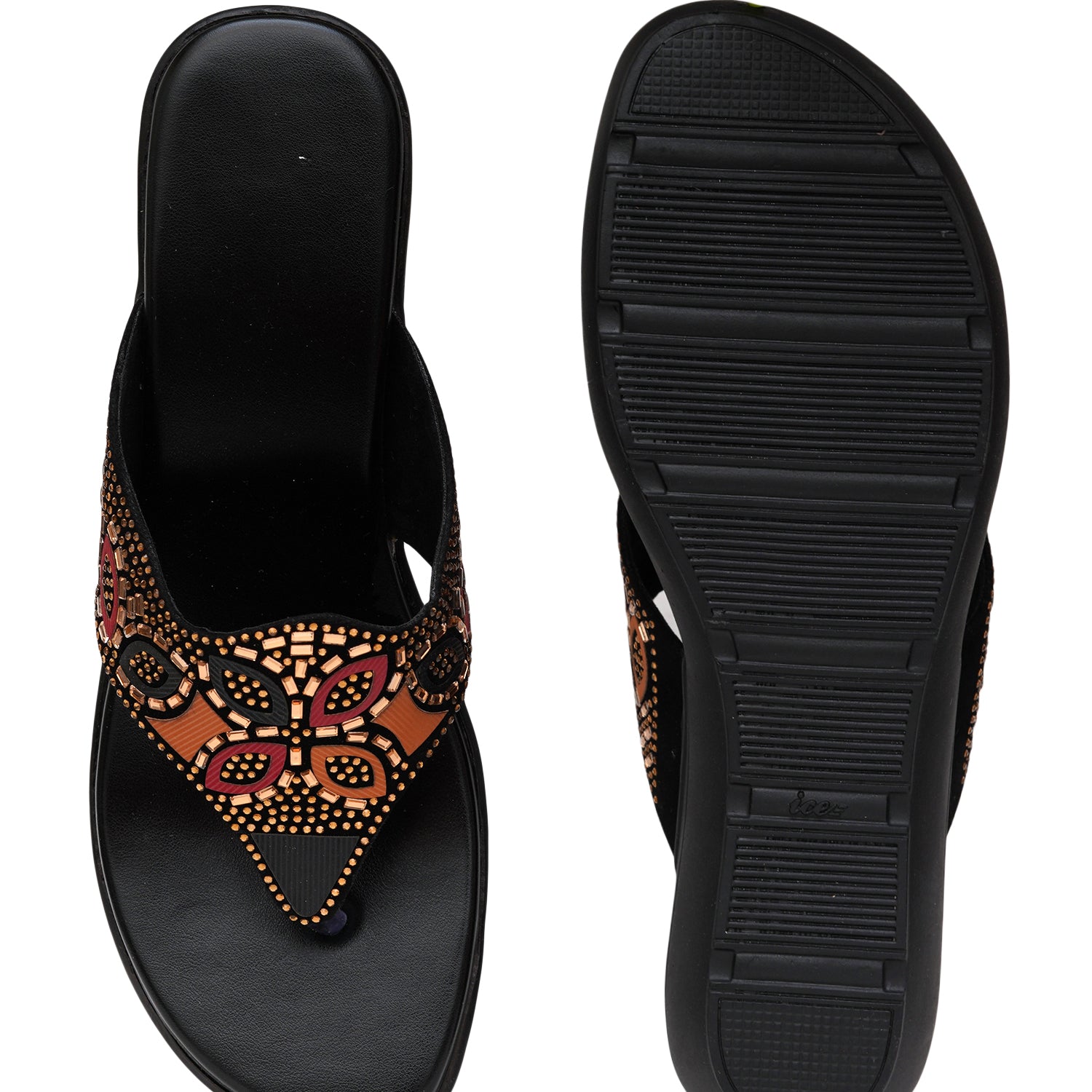Planet Walk Multi-Strap Women's Flats - Black view 6