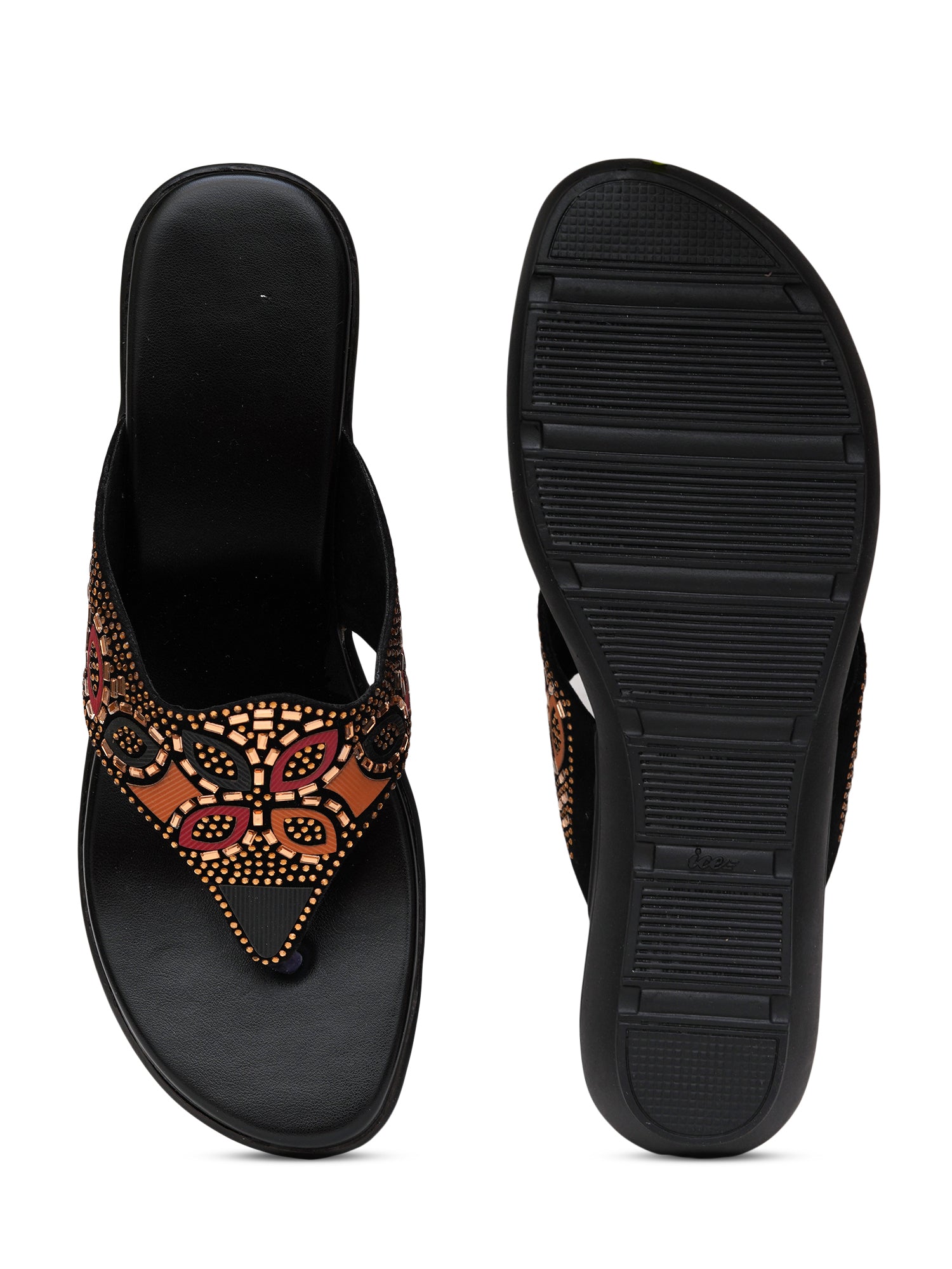Planet Walk Multi-Strap Women's Flats - Black view 6