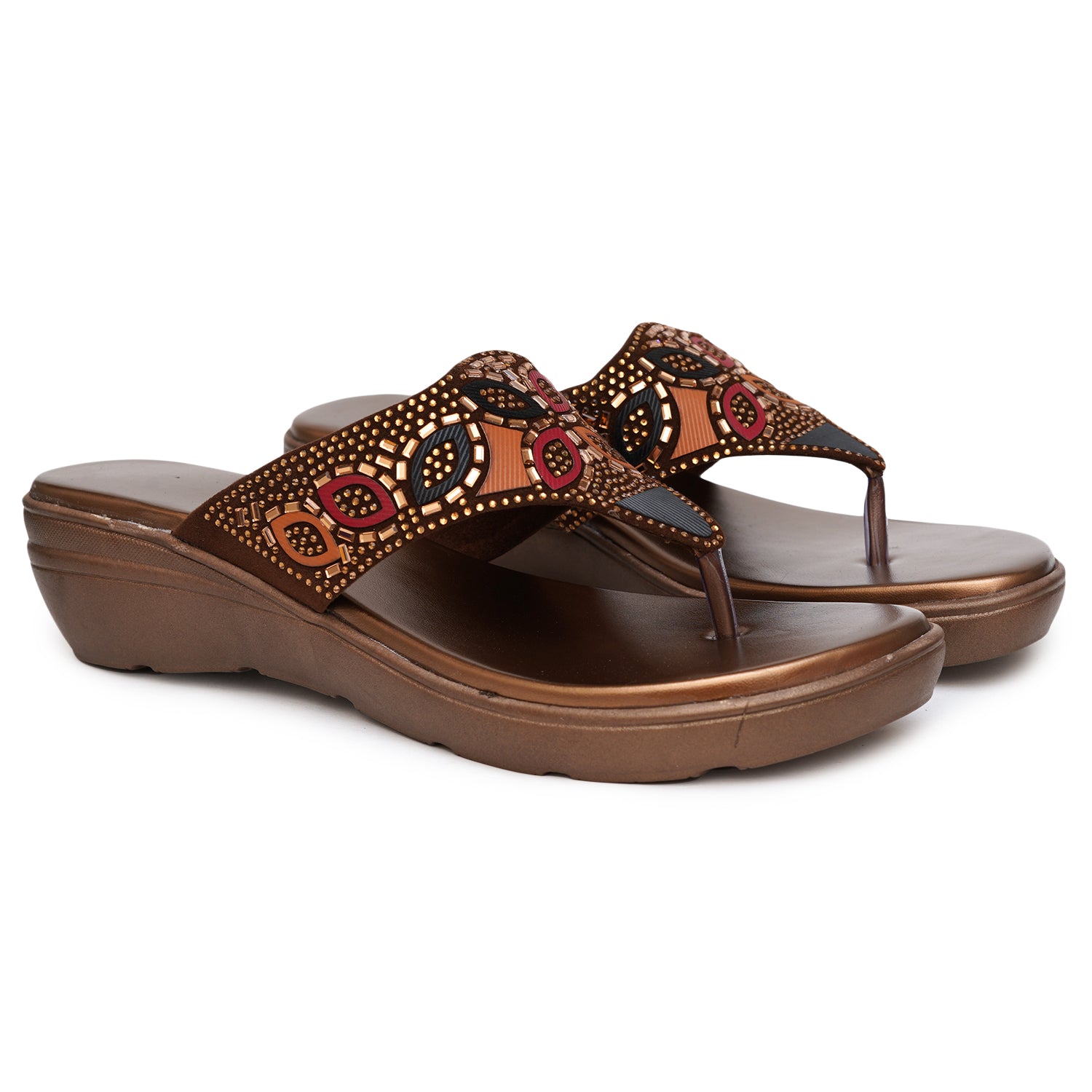Planet Walk Multi-Strap Women's Flats - Brown view 5