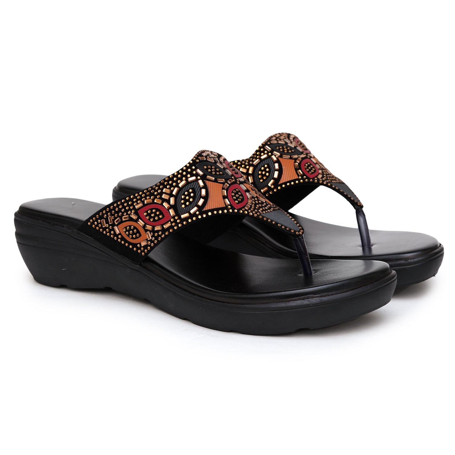Planet Walk Multi-Strap Women's Flats - Black view 5
