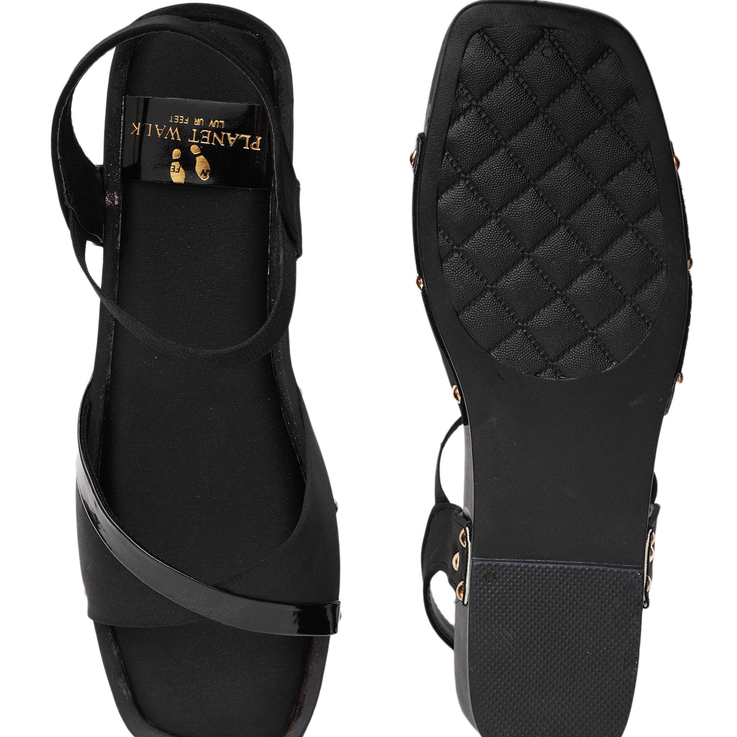 Planet Walk F161 Women's Heels - Black view 6