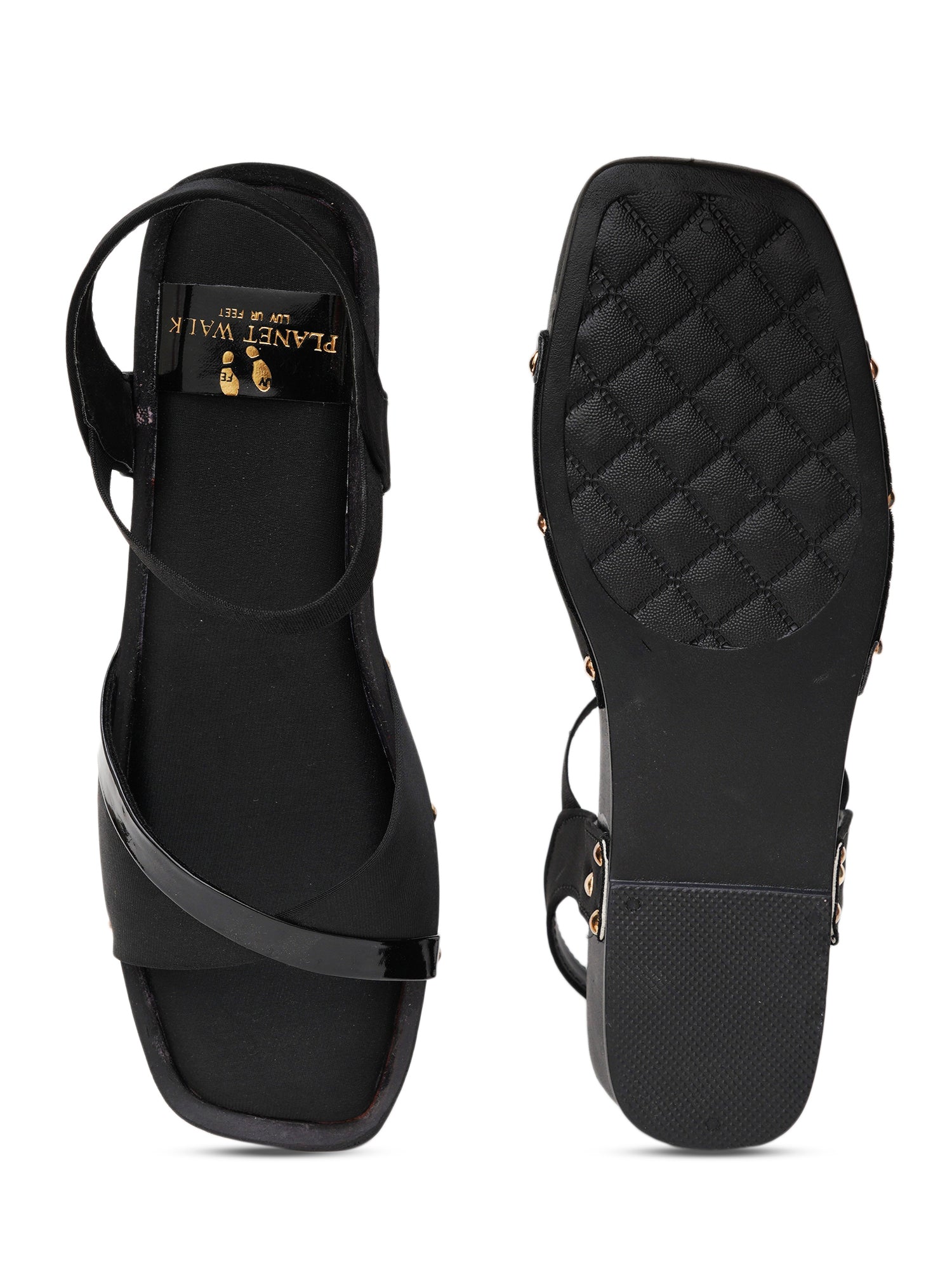 Planet Walk F161 Women's Heels - Black view 6