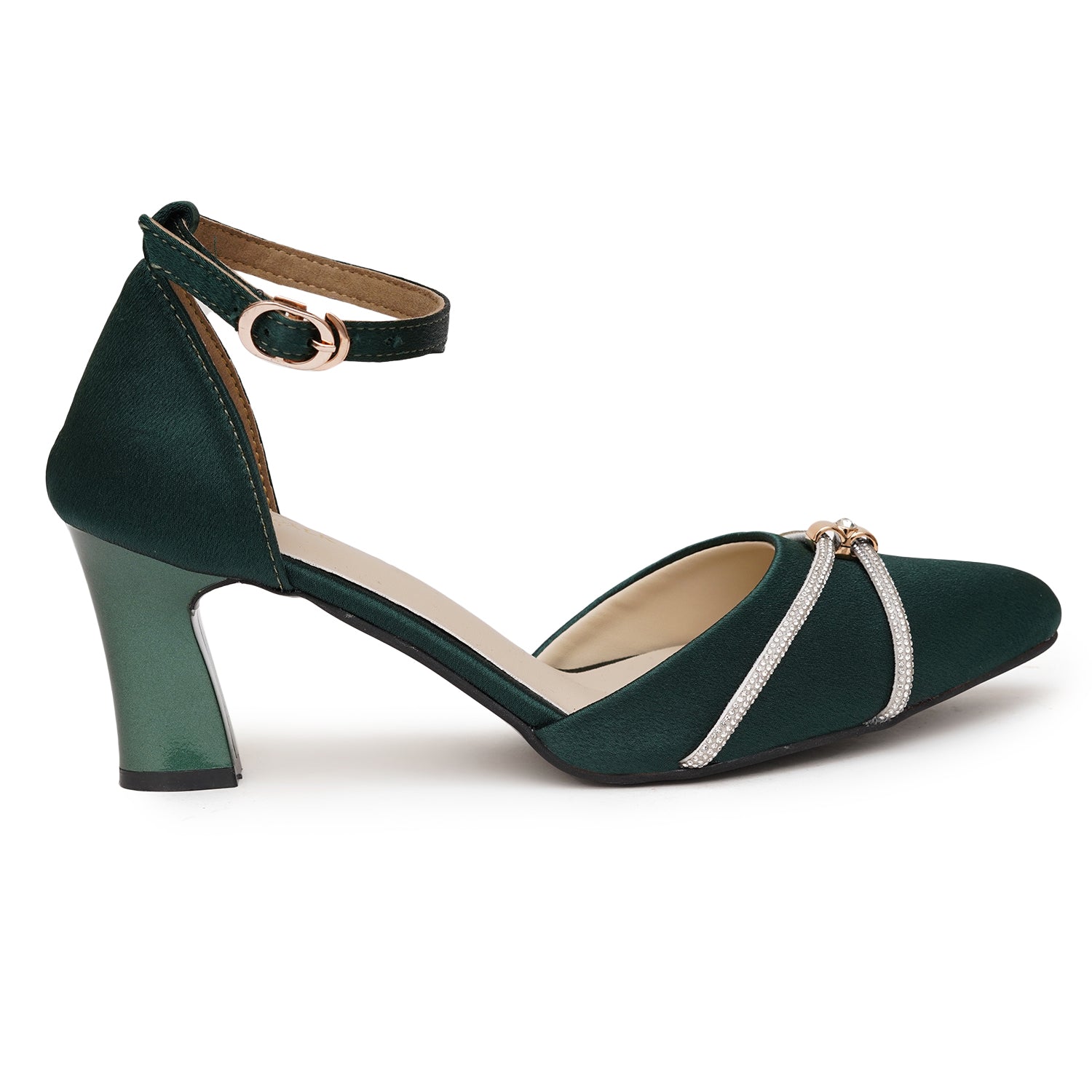 Planet Walk B012 Women's Heels - Green view 6