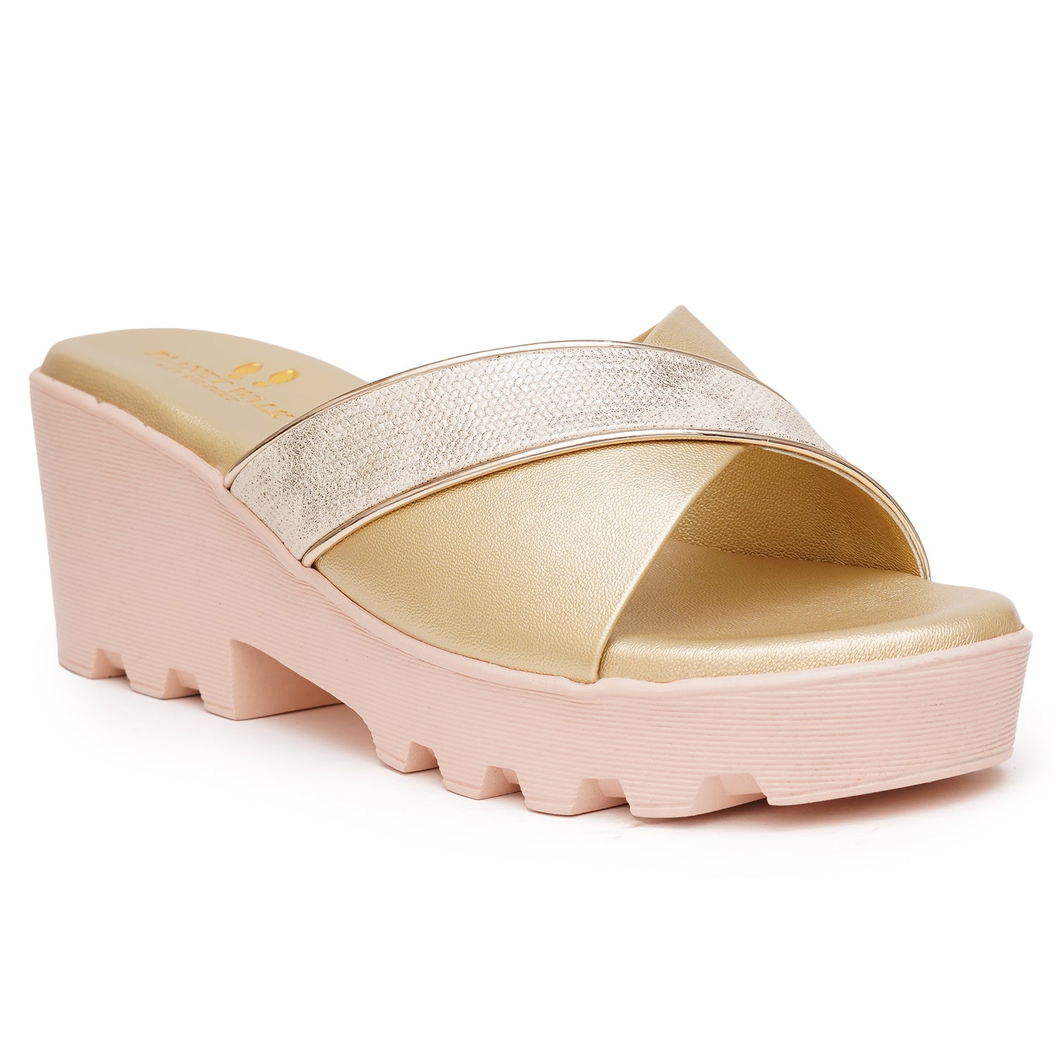 Planet Walk 53038906 Women's Heels - Gold