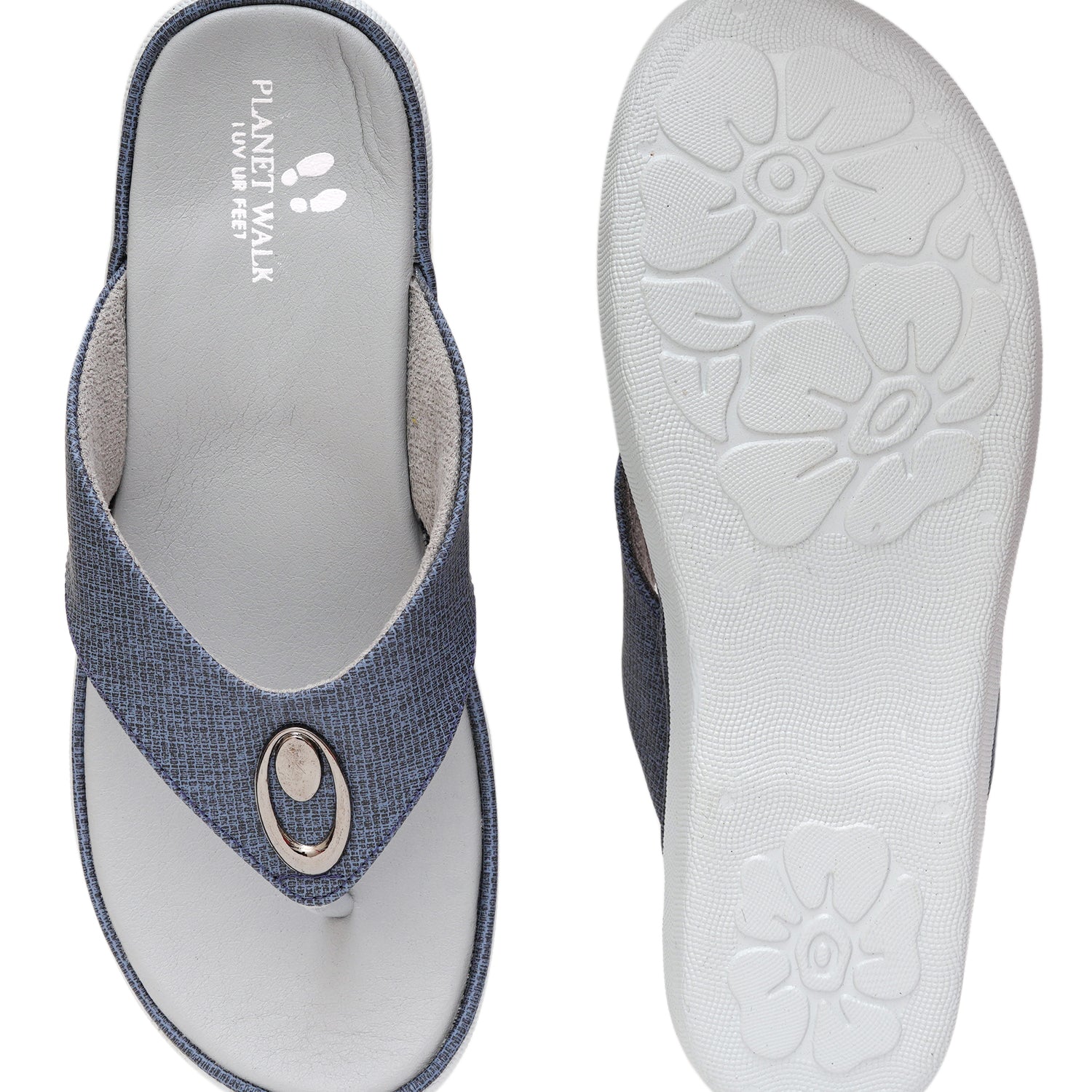 Planet Walk 4036739D Women's Flats - Navy Blue view 6
