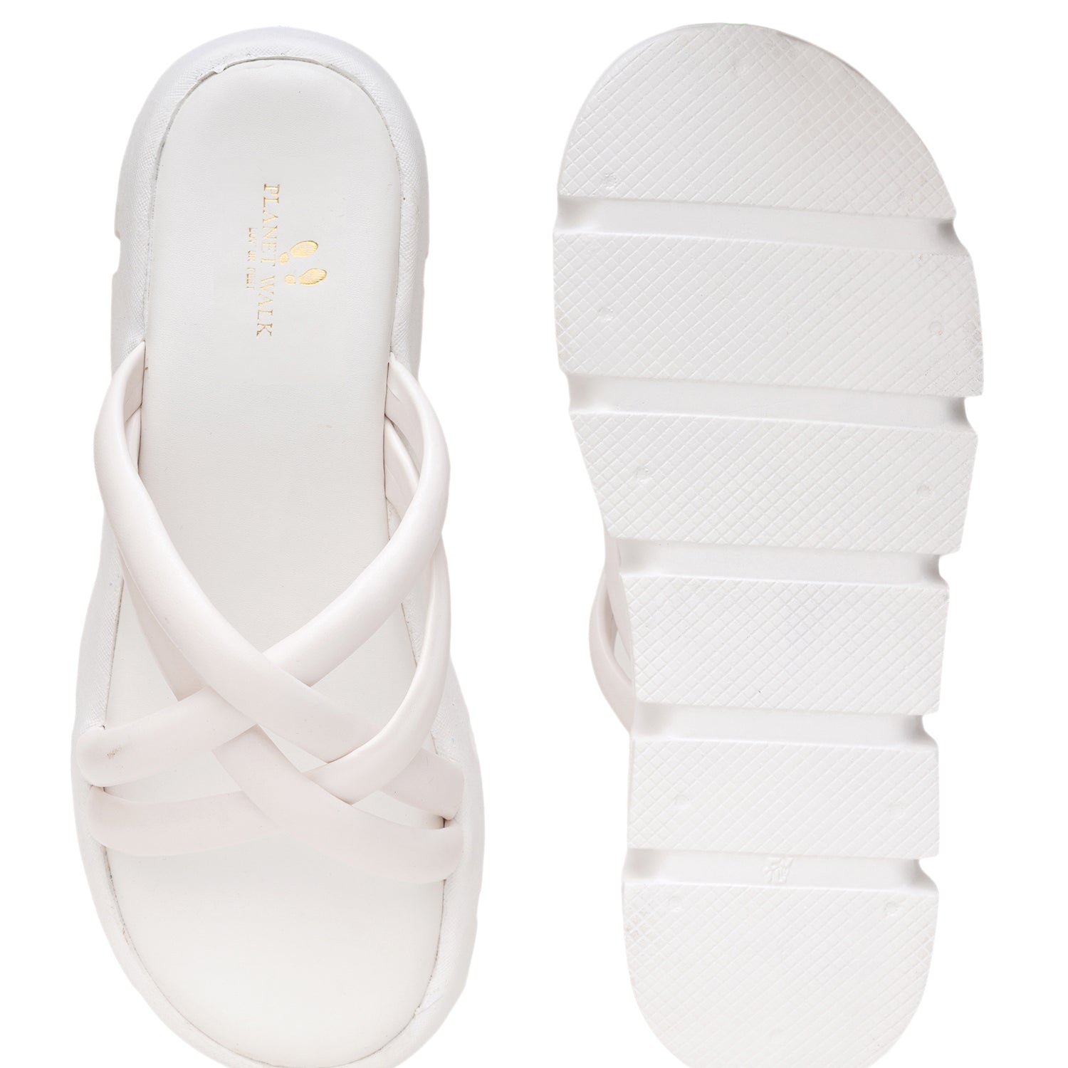 Planet Walk F159 Women's Heels - White view 6