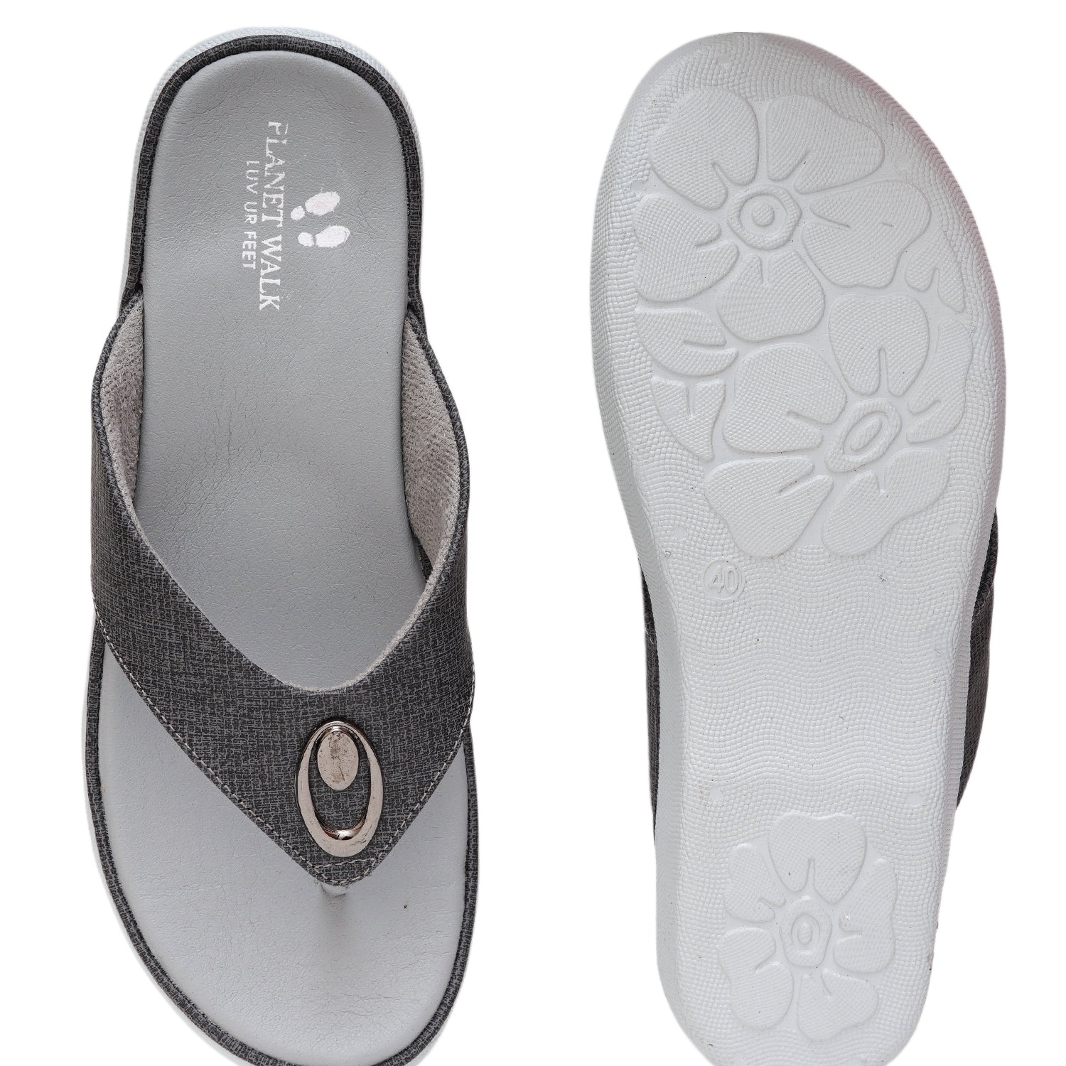 Planet Walk 4036739D Women's Flats - Grey view 6