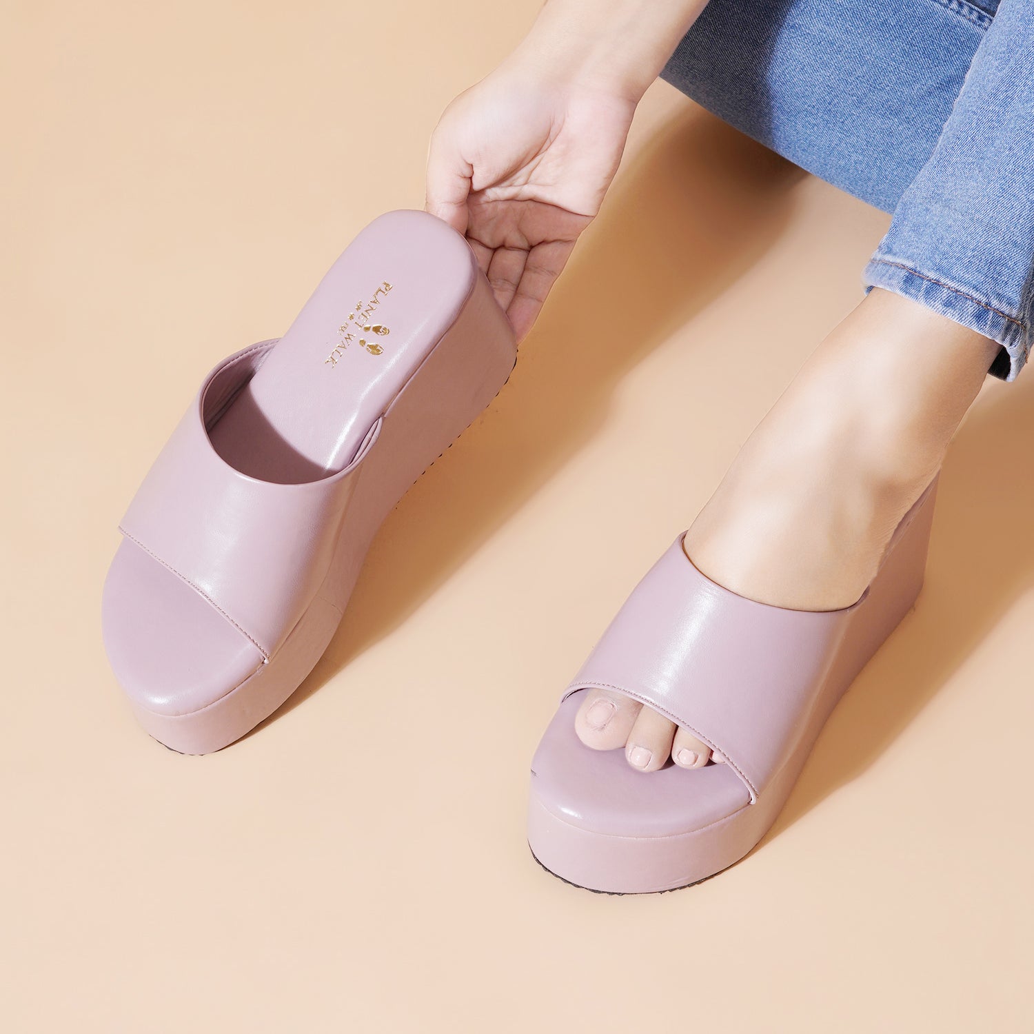 Planet Walk 20924 3 Women's Heels - Lavender