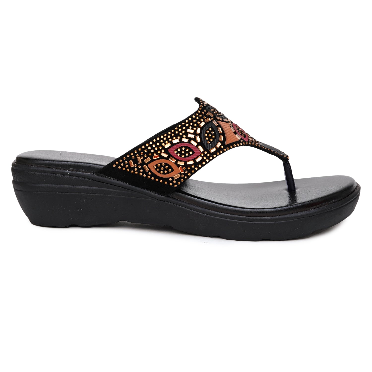 Planet Walk Multi-Strap Women's Flats - Black view 3