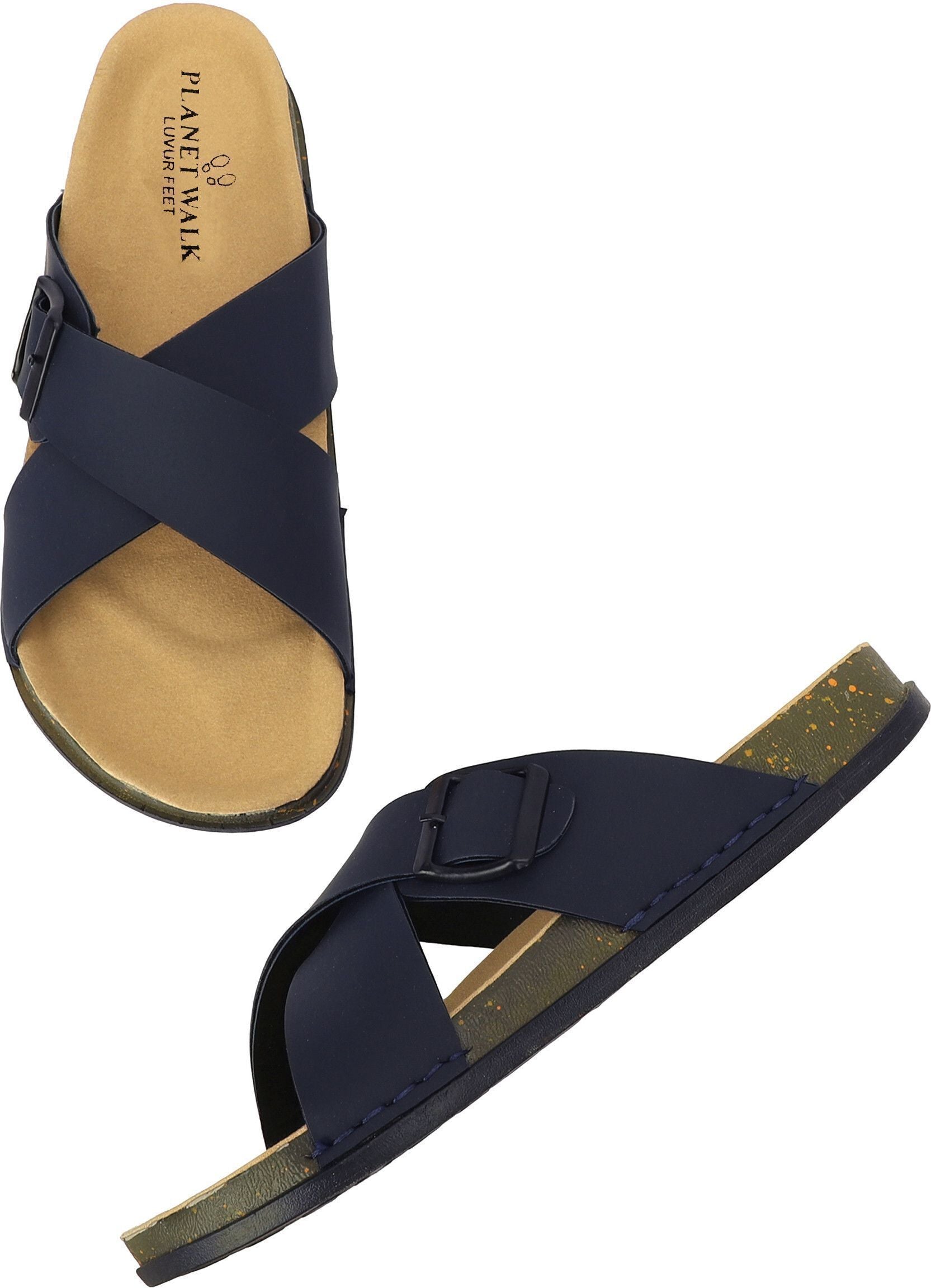 Planet Walk CROSS Blue Sandals - Detail