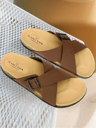 Planet Walk CROSS Brown Sandals - Main