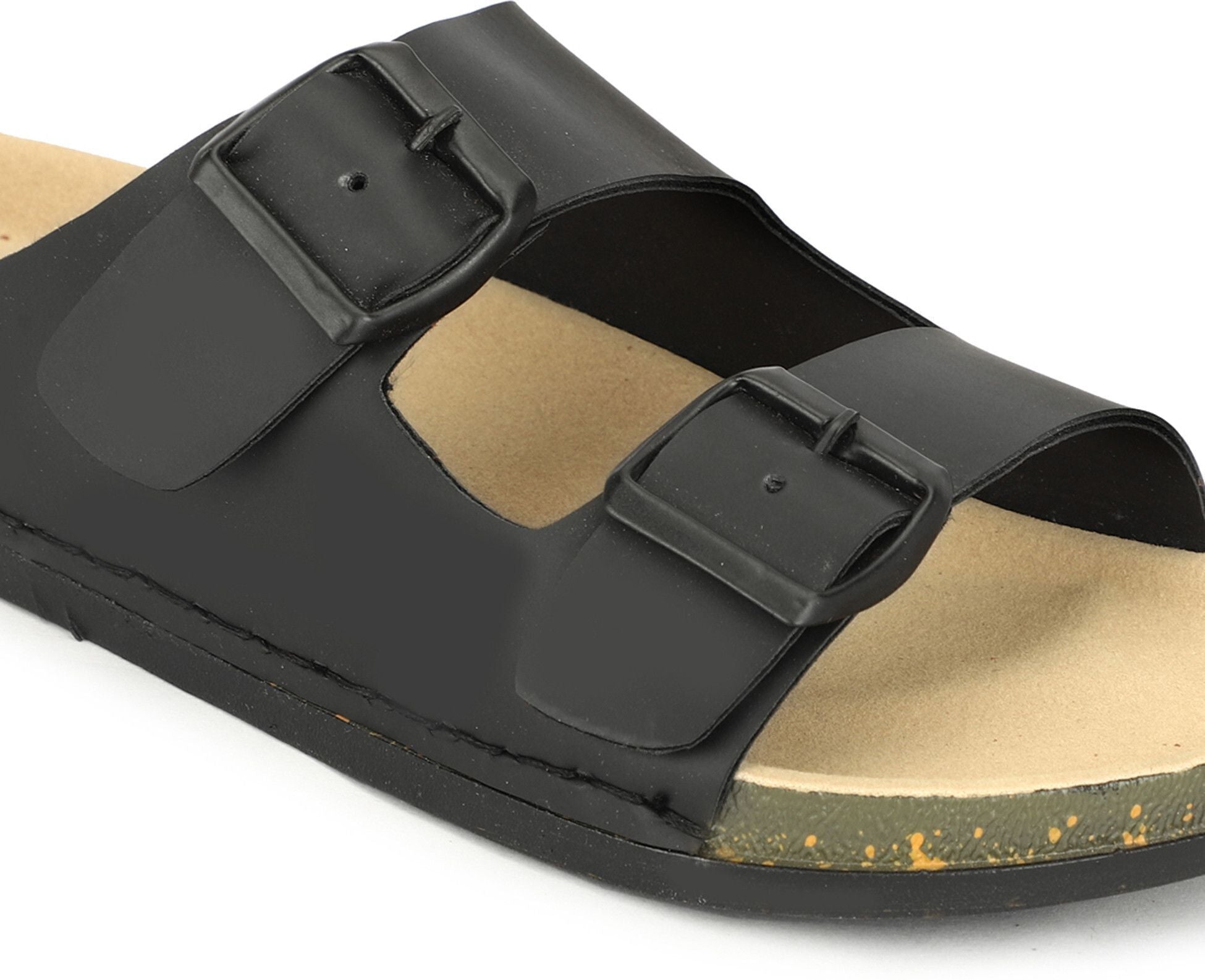 Planet Walk DBUCKLE Black Sandals - Lifestyle