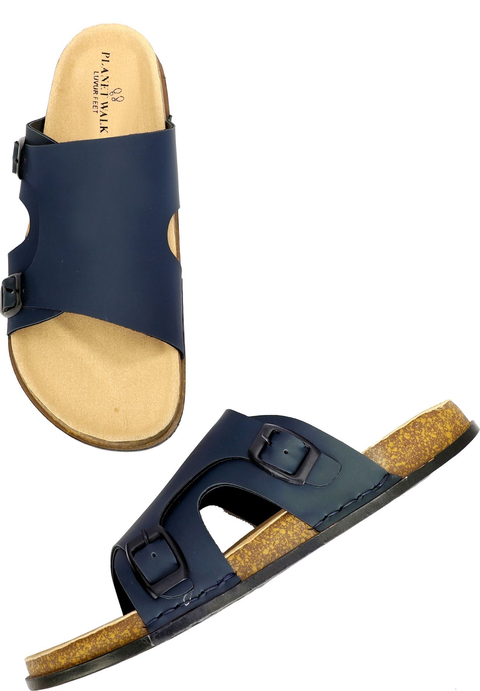 Planet Walk FCOVER Blue Sandals - Side