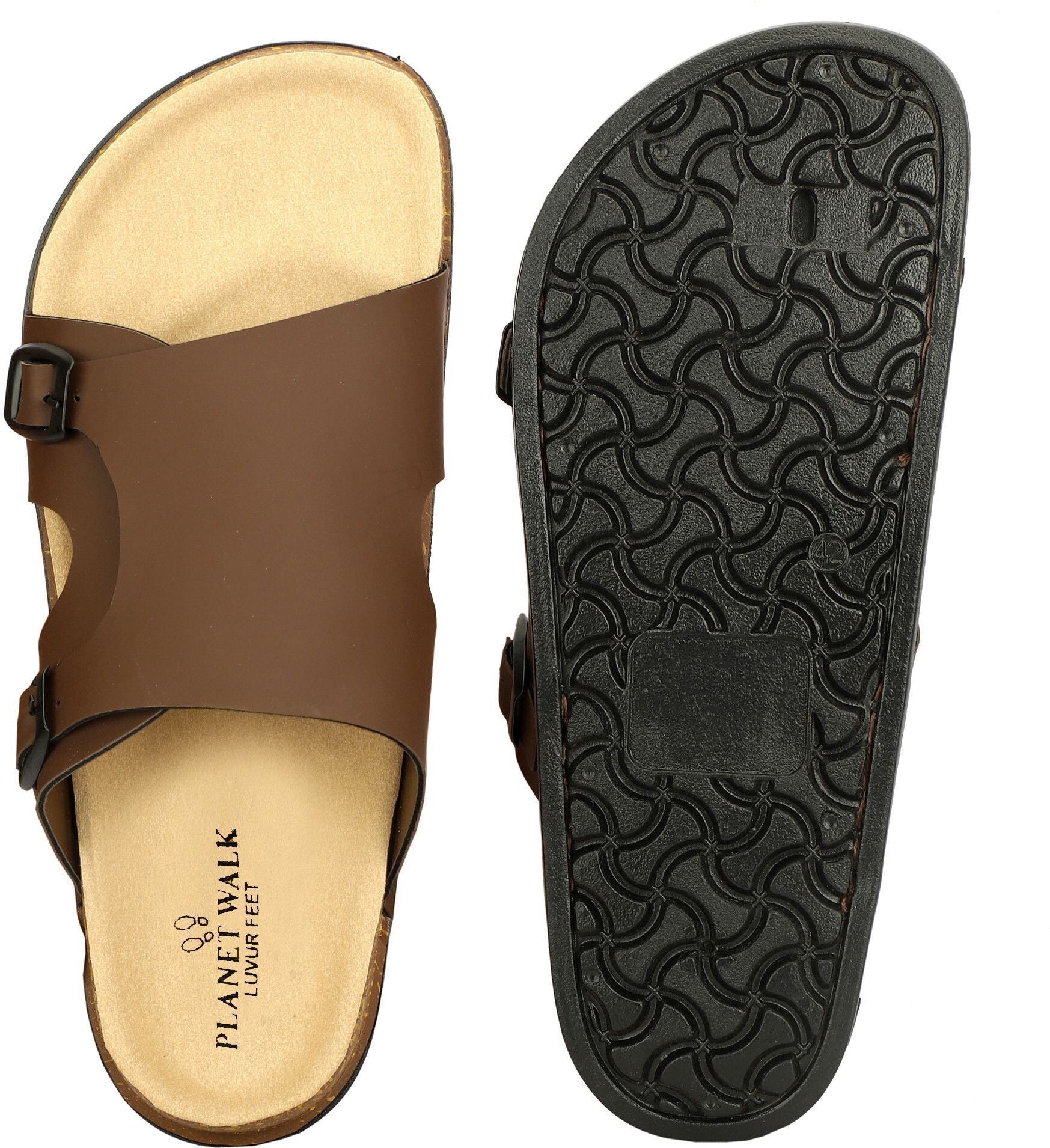Planet Walk FCOVER Brown Sandals - Extra