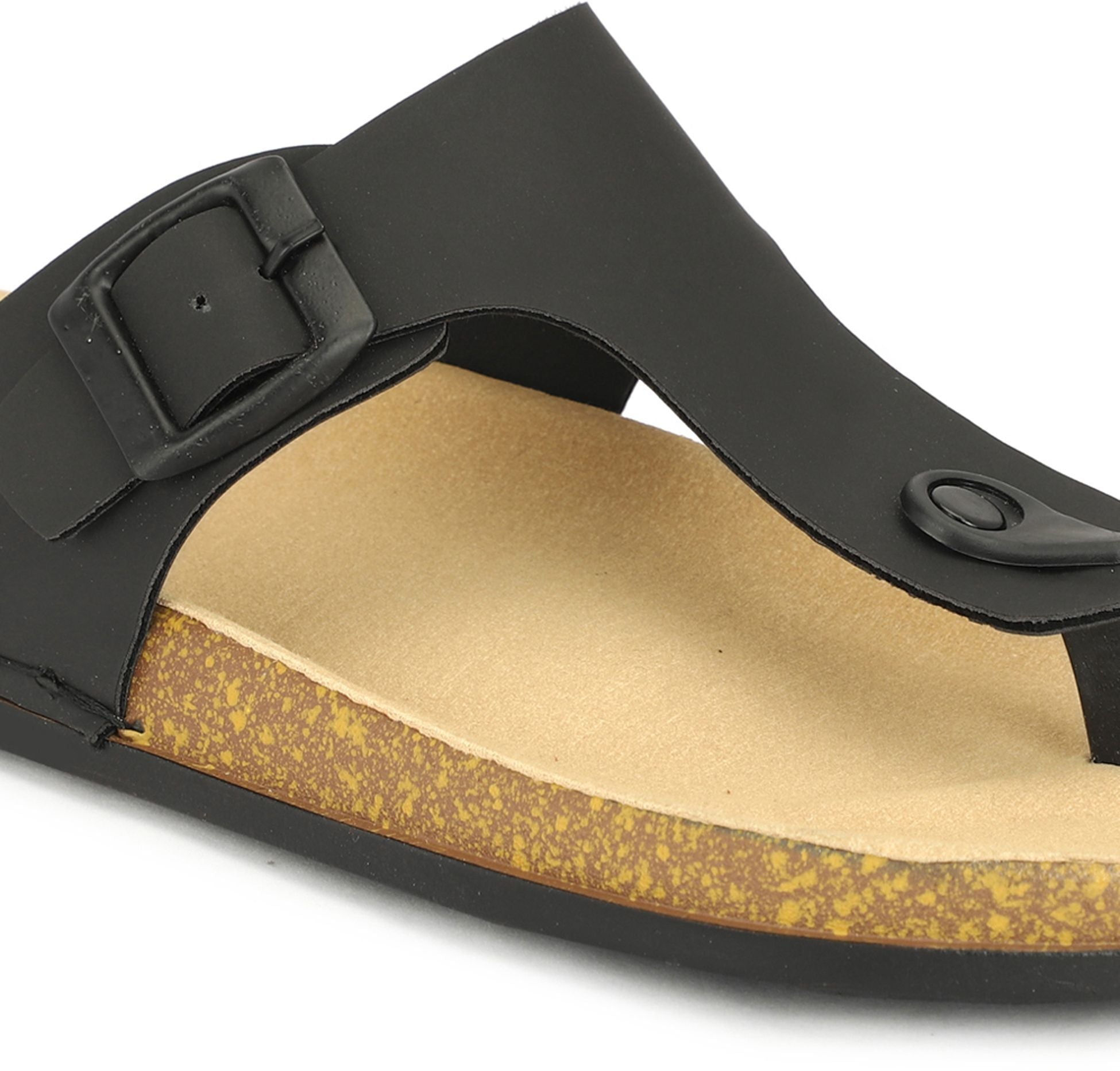 Planet Walk V Black Sandals - Side