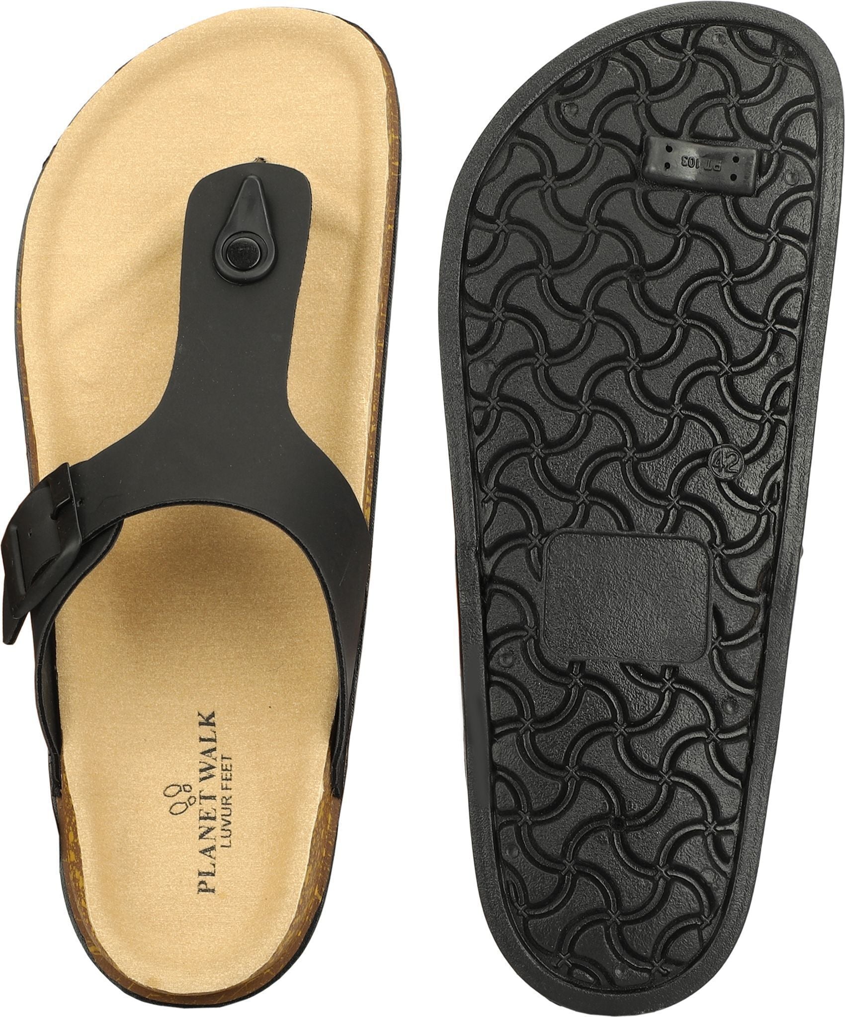 Planet Walk V Black Sandals - Lifestyle