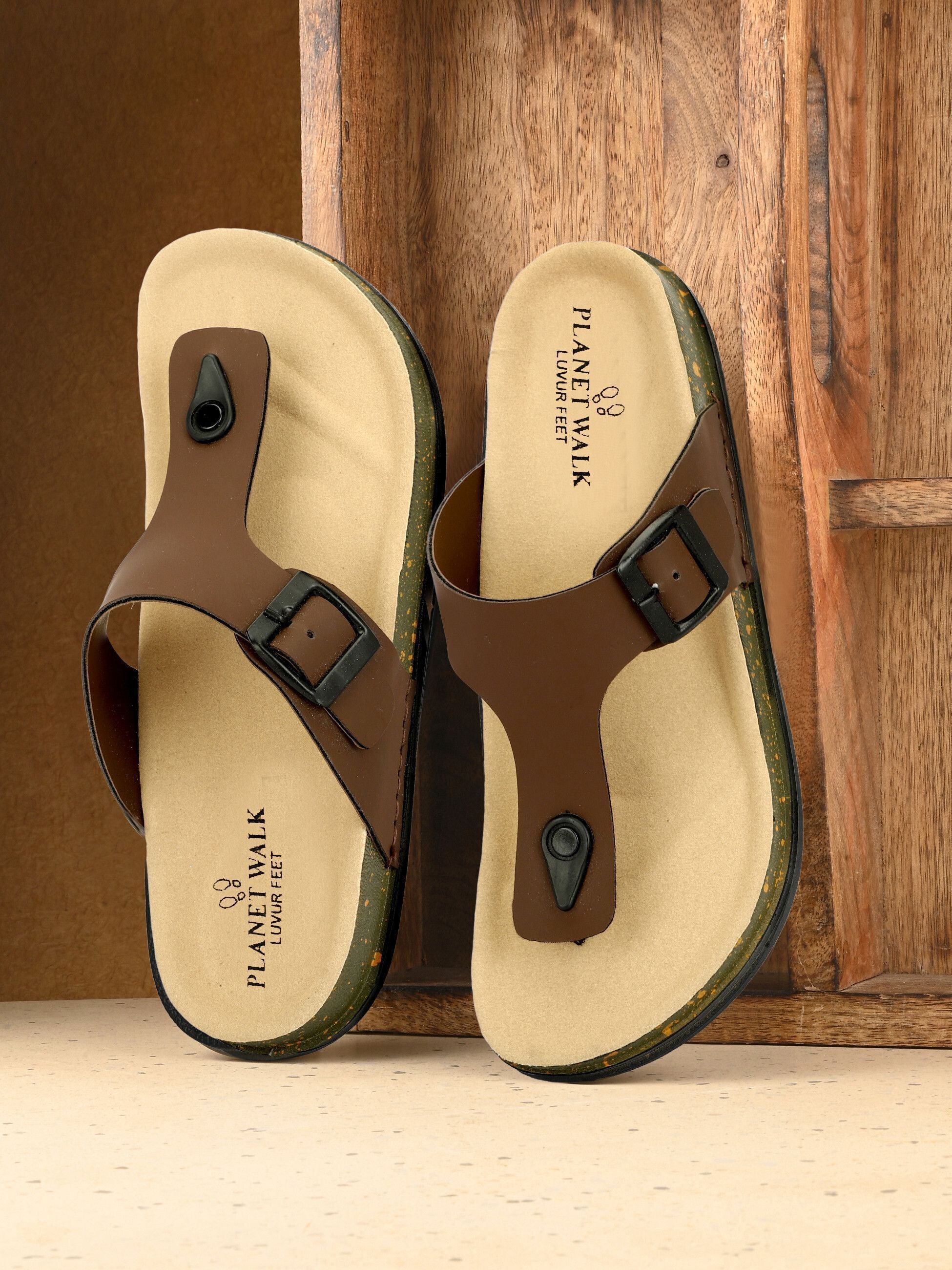 Planet Walk V Coffee Brown Sandals - Main