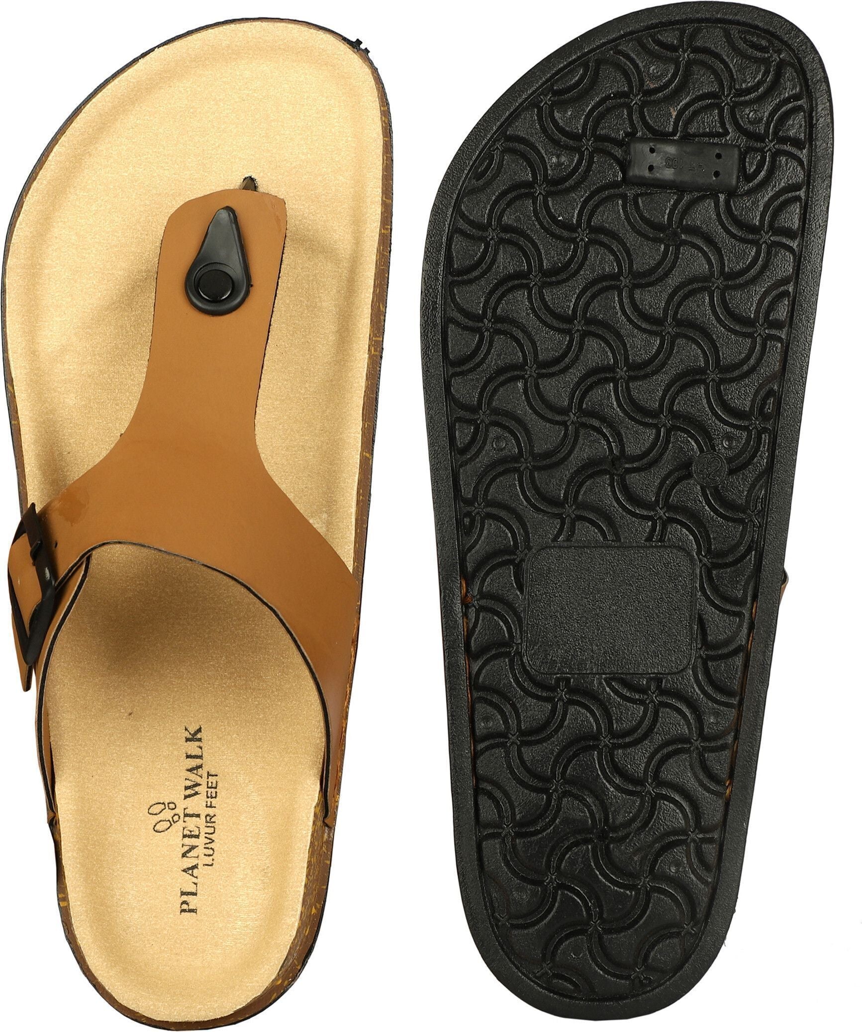 Planet Walk V Tan Sandals - Extra