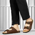 Planet Walk DBUCKLE Brown Sandals - Side