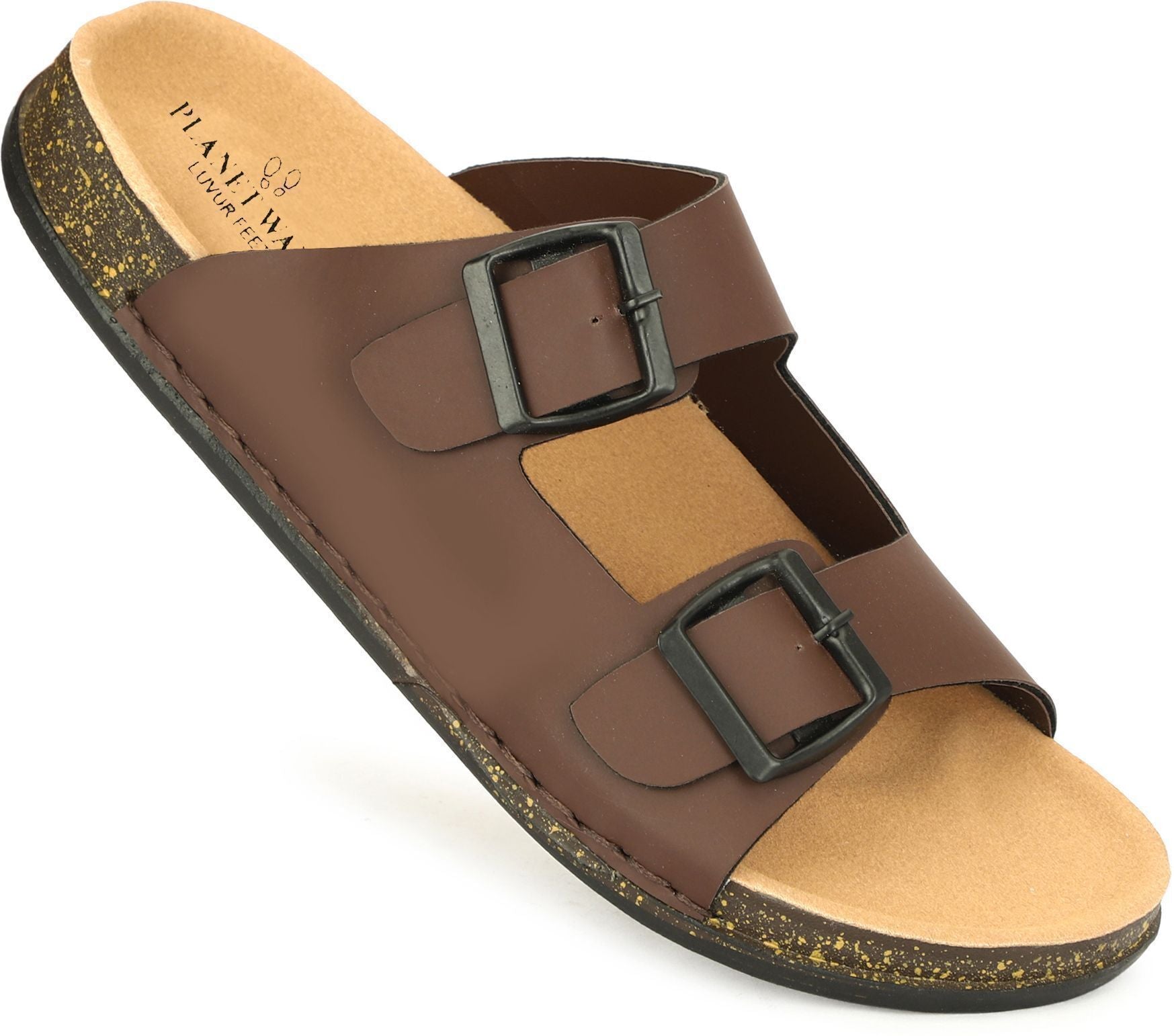 Planet Walk DBUCKLE Brown Sandals - Detail