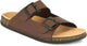 Planet Walk DBUCKLE Brown Sandals - Back