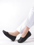 SHOECUBE COMFY 101 Black Loafers - Back