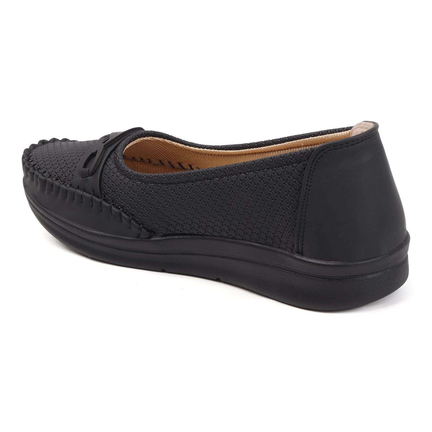 SHOECUBE COMFY 101 Black Loafers - Extra