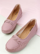 SHOECUBE COMFY 101 Mauve Loafers - Side