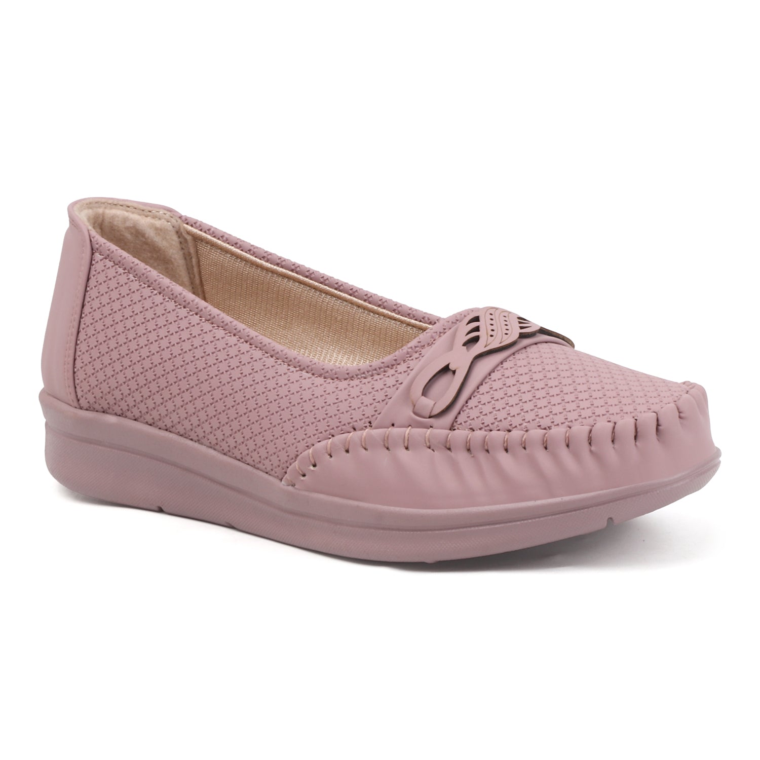 SHOECUBE COMFY 101 Mauve Loafers - Main
