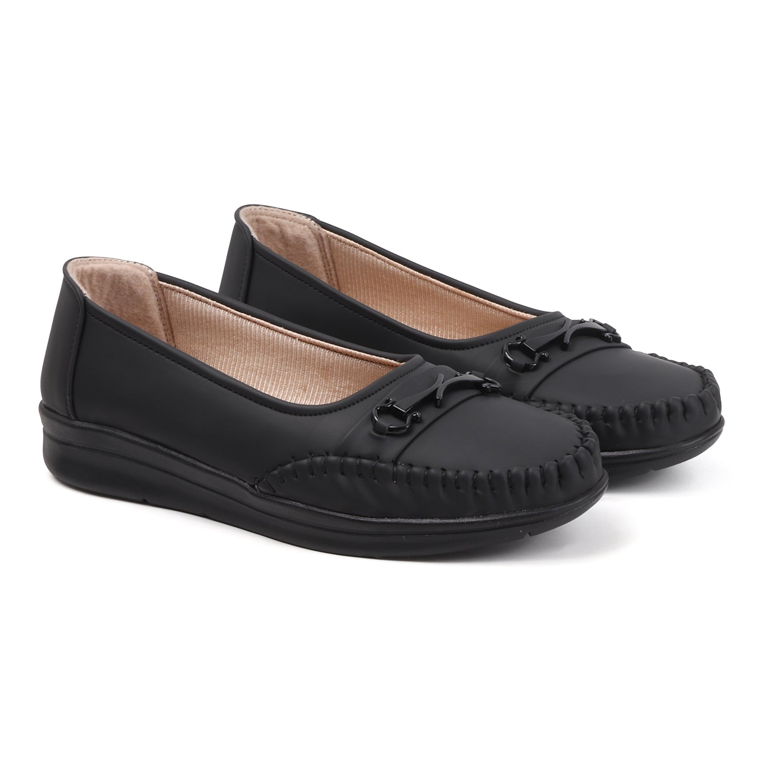 SHOECUBE COMFY 102 Black Loafers - Lifestyle