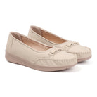 SHOECUBE COMFY 102 Cream Loafers - Lifestyle