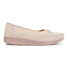 SHOECUBE COMFY 102 Cream Loafers - Detail