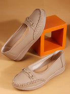 SHOECUBE COMFY 102 Tan Loafers - Side