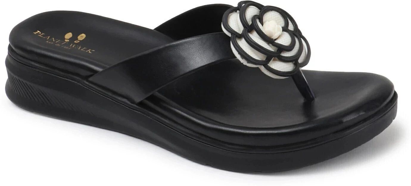 Planet Walk F219 Black Heels - Back