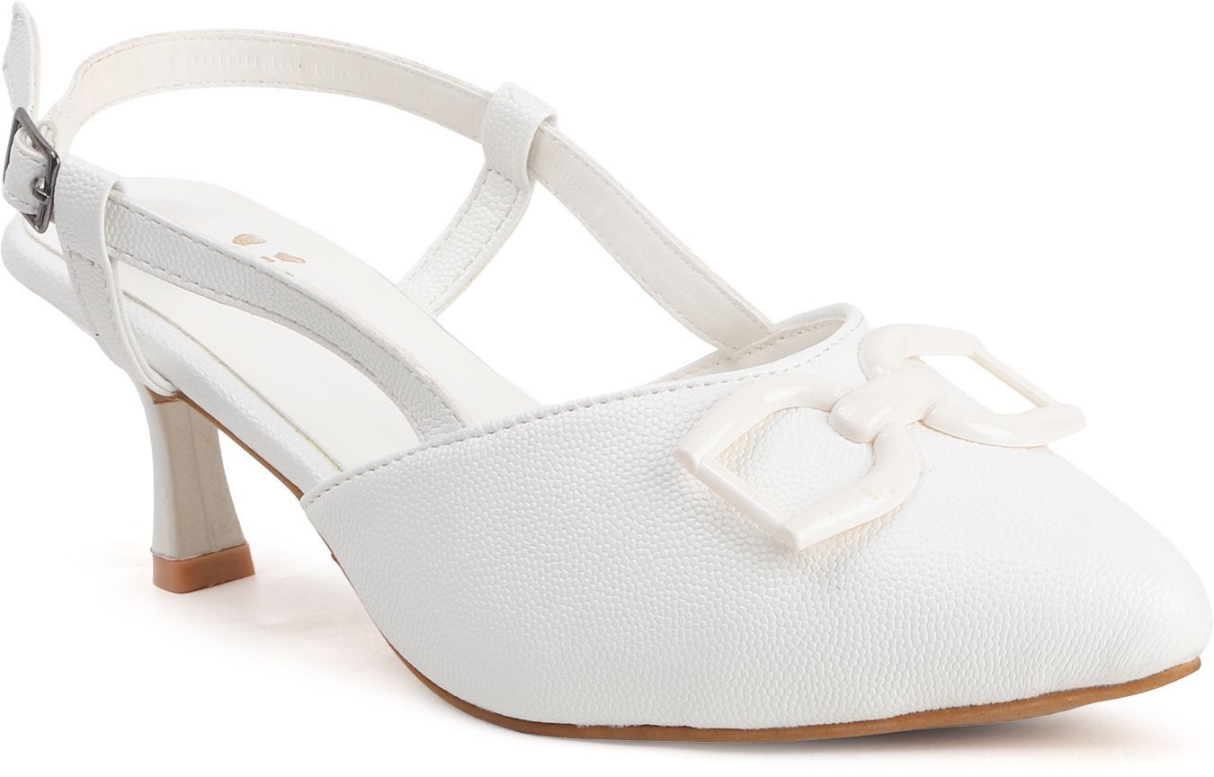 Planet Walk B66 White Heels - Back