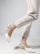 Planet Walk B66 White Heels - Side