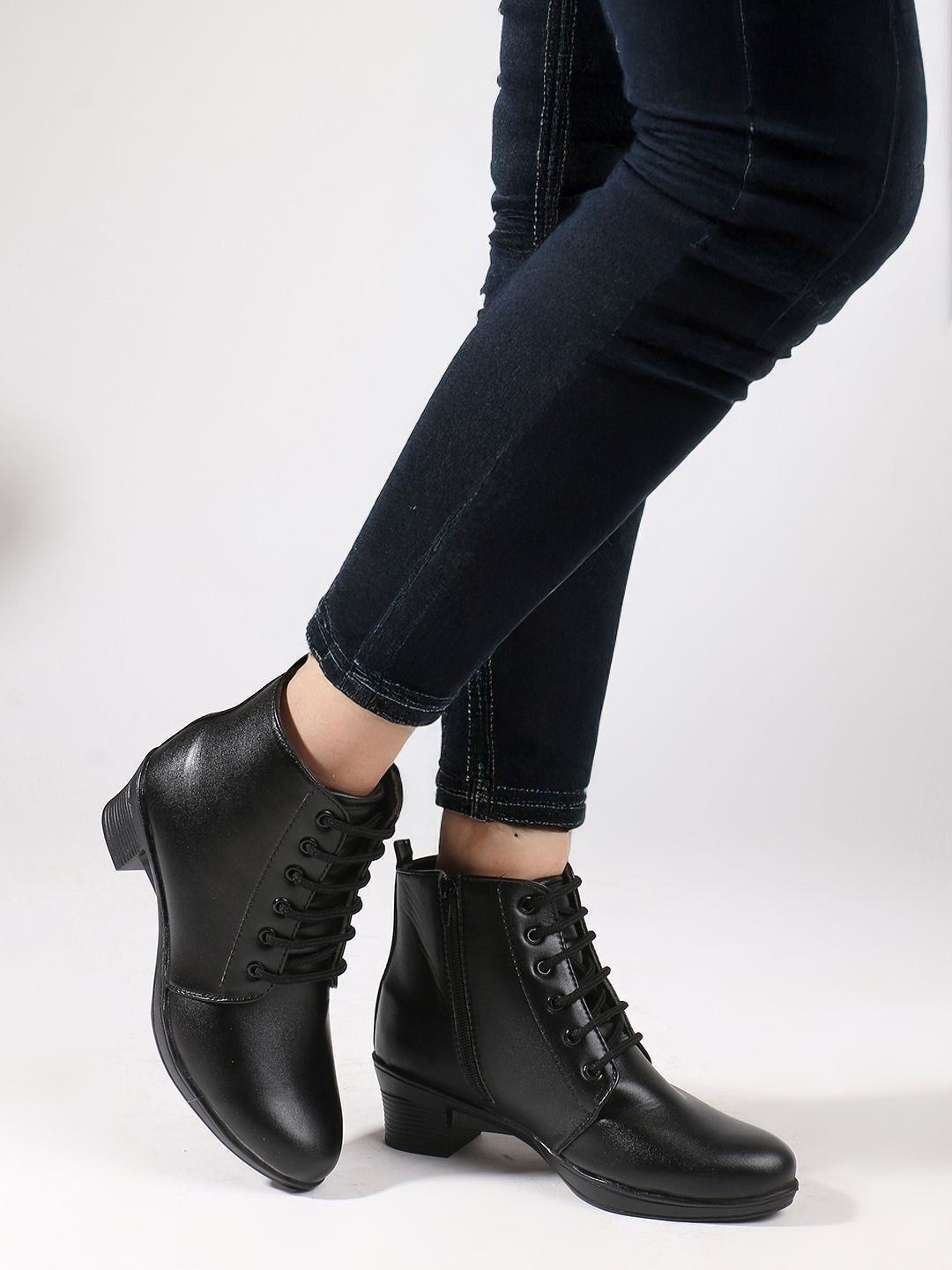 Planet Walk 1898 Black Boots - Side