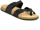 Planet Walk DIAGONAL Black Sandals - Back