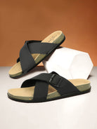 Planet Walk CROSS Black Sandals - Main