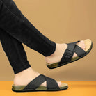 Planet Walk CROSS Black Sandals - Side