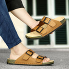 Planet Walk DBUCKLE Tan Sandals - Side