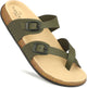 Planet Walk DIAGONAL Olive Sandals - Back