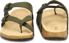 Planet Walk DIAGONAL Olive Sandals - Extra