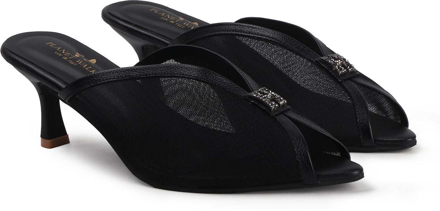 Planet Walk B65 Black Heels - Detail