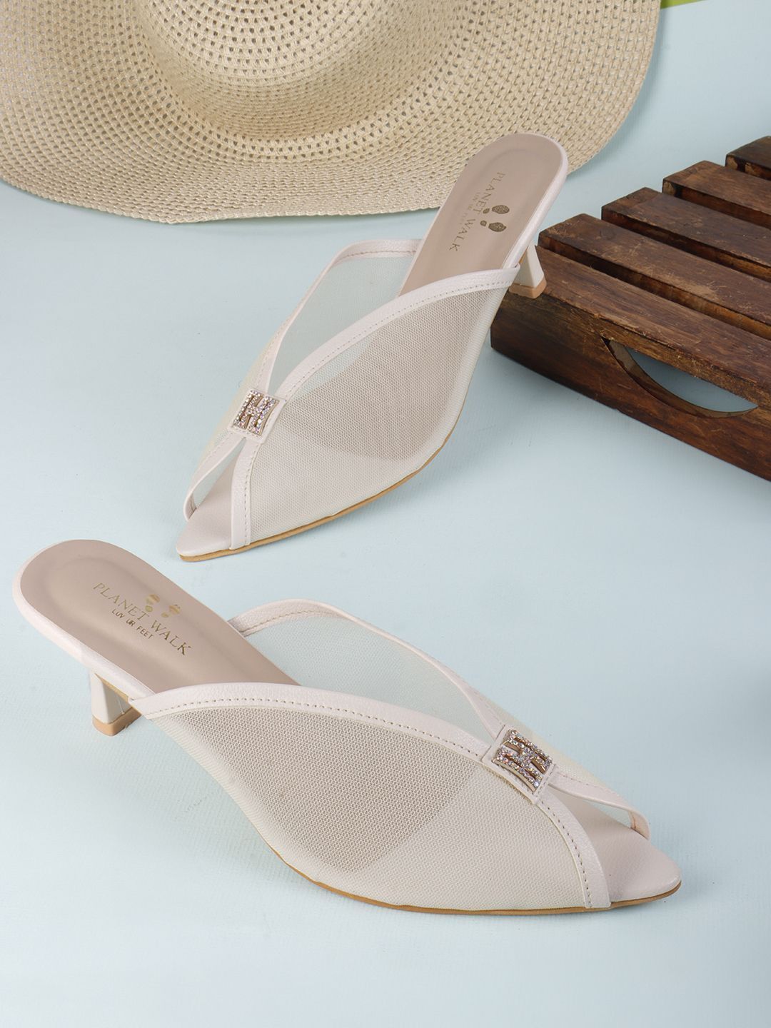 Planet Walk B65 Cream Heels - Main