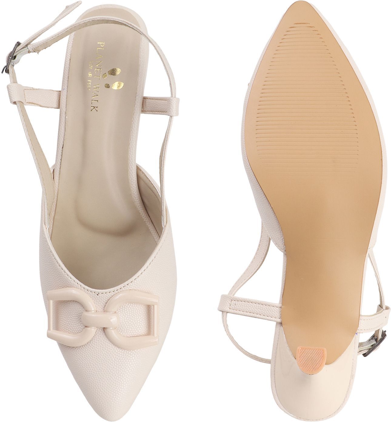 Planet Walk B66 Cream Heels - Extra