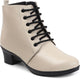 Planet Walk 1898 Cream Boots - Back