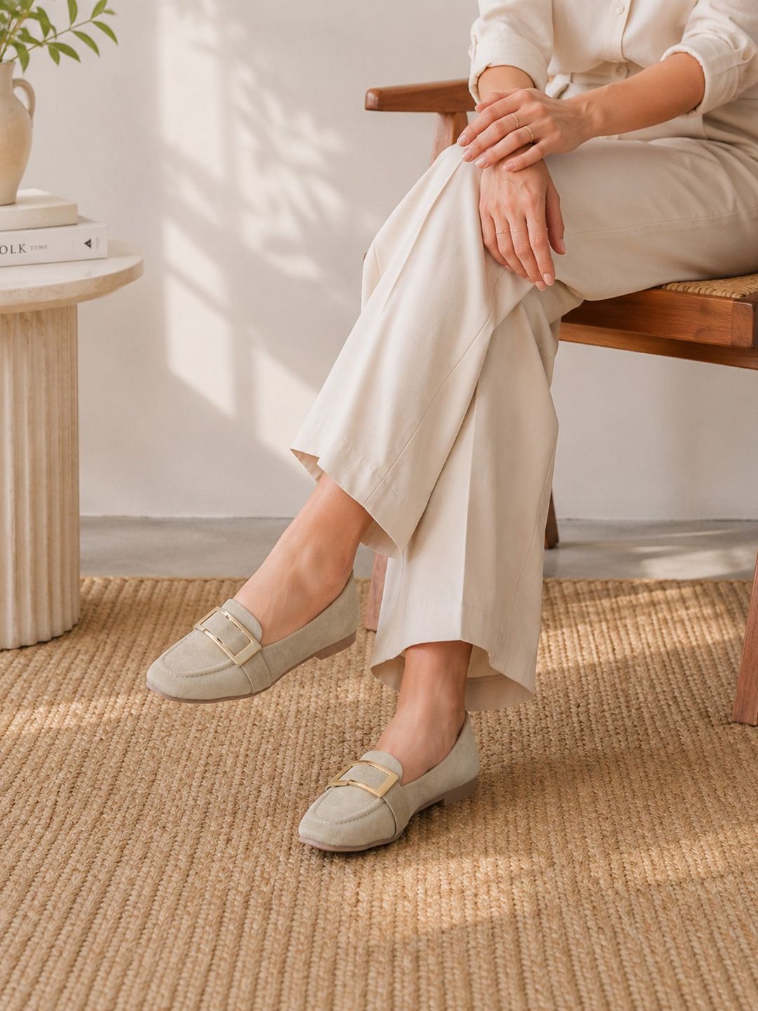 Planet Walk FLEX 2079 Cream Flats - Side