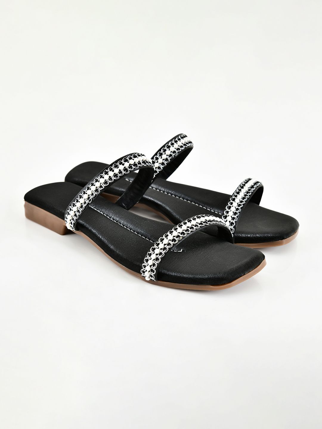 Planet Walk PEARL 2168 Black Flats - Detail