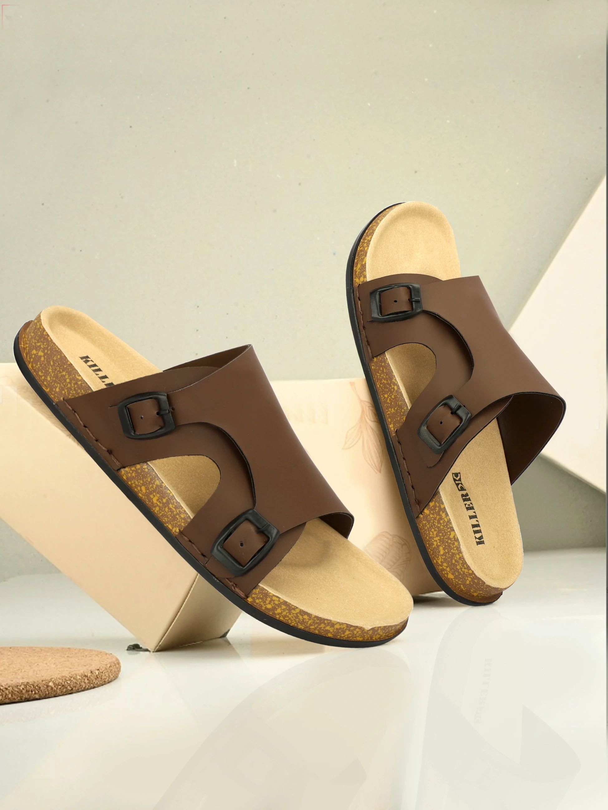 Planet Walk FCOVER Brown Sandals - Main